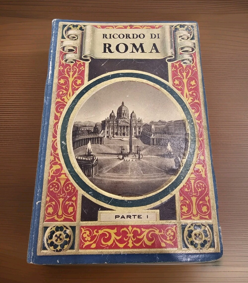 Antique Foldout Photo Book Ricordo Di Roma Parte I